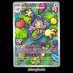 Ambipom 107/094 - 2025 Phantasmal Flames Illustration Rare - Pokemon Card (NM) - Image 1
