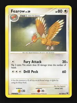 Fearow 36/100 Majestic Dawn English Pokemon Card TCG - Image 1