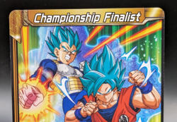 Championship Finalist Son Goku Vegeta Dragon Ball Super DBS Merit Trophy Card - Image 2