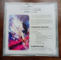Android Netrunner: The Card Game - Order & Chaos Expansion (Used - Unboxed) - Image 2