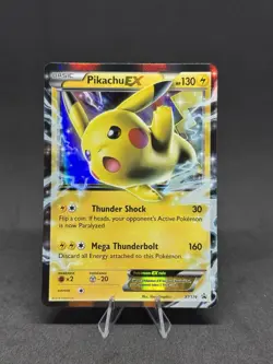 Pokemon Pikachu EX XY174 Black Star Promo 2016 Holo Card TCG - Image 1