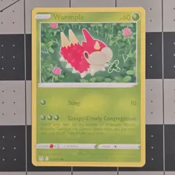 Wurmple Insufficient Ink Error Misprint Lost Origin Pokemon Card - Image 5