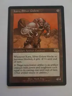 Karn, Silver Golem MP MTG Reserved List Urza's Saga Magic the Gathering - Image 1