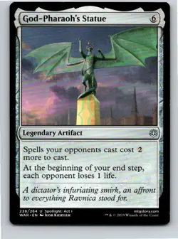 Magic the Gathering God-Pharaoh's Statue War of the Spark MTG Free Shipping! - Image 1