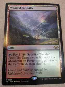 Wooded Foothills - Foil - Modern Horizons 3 - Mtg - Image 1