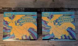 Lot of 2 Sealed Pokemon Mega Evolutions Ascended Heroes ETB Boxes - Image 1