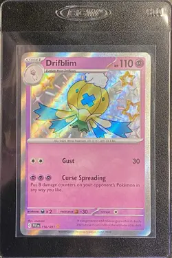 Drifblim 156/091 Shiny Holo Rare Pokemon TCG S&V Paldean Fates - NM - Free Ship - Image 4