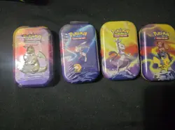 LOT OF 4 SEALED Pokemon Kanto Power Mini Tins (No Charizard) - Image 1