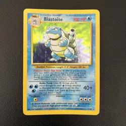 Pokemon TCG Blastoise Base Set (Unlimited) 2/102 Holo Rare - LP - Image 1