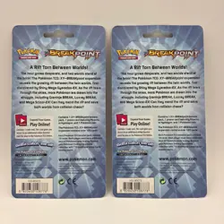 2X Pokemon TCG XY Breakpoint Packs w/ Promo Coin SEALED - Image 3