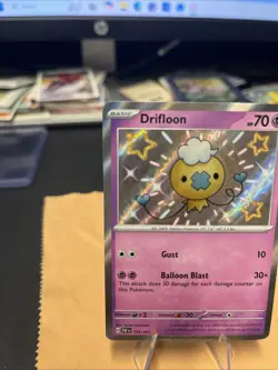 Drifloon Shiny Paldean Fates Ultra Rare Pokemon TCG 155/091 Scarlet & Violet - Image 2