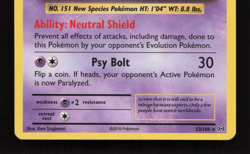 Pokemon TCG XY Evolutions Mew 53/108 Holo LP - Image 4
