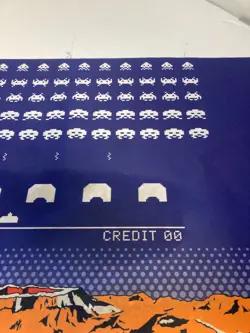 Space Invaders Arcade Playmat / Giant Mousepad lightly used. Mtg Pokemon Yugioh - Image 4