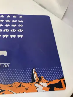 Space Invaders Arcade Playmat / Giant Mousepad lightly used. Mtg Pokemon Yugioh - Image 5