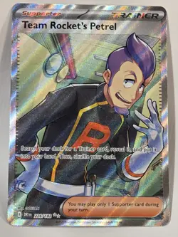 Pokemon Team Rockets Petrel 226/182 SV Destined Rivals Ultra Rare Full Art Holo - Image 1