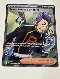 Pokemon Team Rockets Petrel 226/182 SV Destined Rivals Ultra Rare Full Art Holo - Image 2