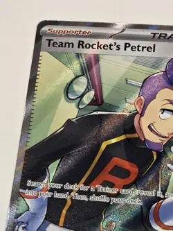 Pokemon Team Rockets Petrel 226/182 SV Destined Rivals Ultra Rare Full Art Holo - Image 4