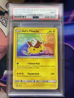 Pokemon PSA 9 Black Star Promo Ash’s Pikachu SM108 *READ DESCRIPTION* - Image 2