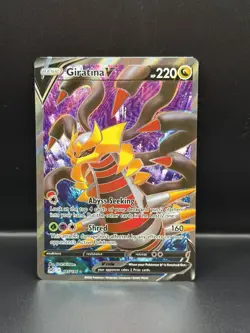 Pokemon TCG Giratina V 185/196 Lost Origin Full Art NM - Image 1