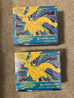 2x Pokemon Center ETB Ascended Heroes (2 Sealed ETB’s) IN HAND - Ready to Ship - Image 1