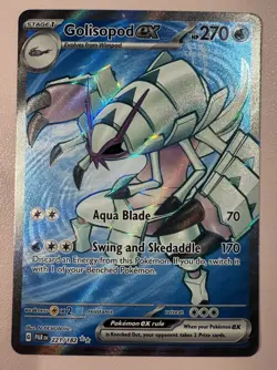 POKEMON TCG Golisopod ex 221/182 SV04: Paradox Rift Holo - Image 1