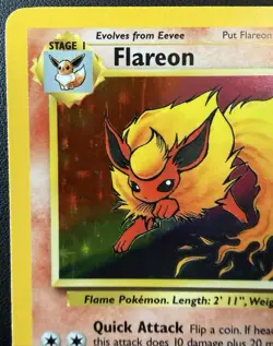 Pokemon Flareon Holo Rare Jungle Unlimited Edition 3/64 - Image 2