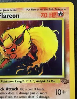 Pokemon Flareon Holo Rare Jungle Unlimited Edition 3/64 - Image 3