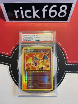 2016 POKEMON XY 11 CHARIZARD-REV.FOIL PSA 8 - Image 1