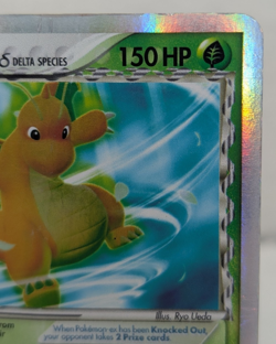 2006 Pokemon EX - Dragon Frontiers Holo ex Dragonite #91 DMG (Damaged) - Image 3