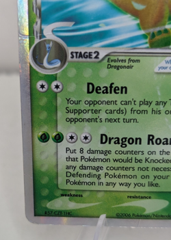 2006 Pokemon EX - Dragon Frontiers Holo ex Dragonite #91 DMG (Damaged) - Image 5