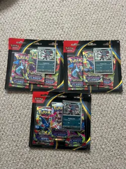 🔥 Pokemon TCG Phantasmal Flame Triple Blister – Weavile Promo – Sealed x3 - Image 1