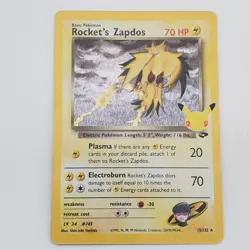 Pokemon TCG Rockets Zapdos Holo Classic Collection 15/132 Celebrations NM - Image 1
