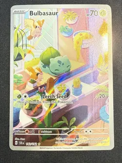 Pokemon TCG Bulbasaur 143/142 Stellar Crown Illustration 2024 Edition - Image 1