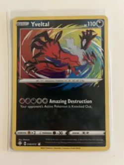 Yveltal 046/072 Amazing Rare Holo Near Mint Condition Shining Fates - Image 1