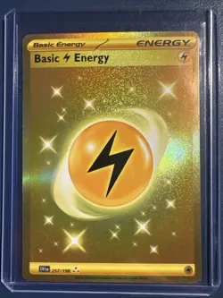2023 POKEMON SVI EN-SCARLET & VIOLET 257 BASIC LIGHTNING ENERGY HYPER RARE - Image 1