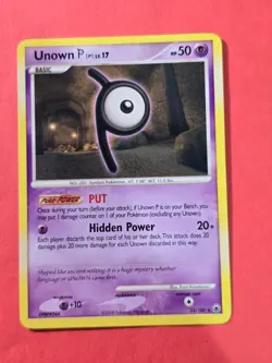 2008 Pokemon Diamond and Pearl Majestic Dawn #33 Unown P, R, NF/H, cd2 - Image 1