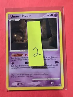 2008 Pokemon Diamond and Pearl Majestic Dawn #33 Unown P, R, NF/H, cd2 - Image 3