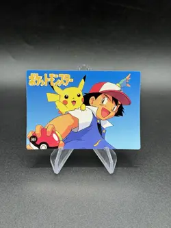 Pikachu Raichu Holo Pokemon Vintage Pocket Monsters Vending Prism Sticker 299 - Image 2