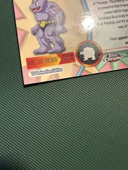 Machoke #67 -[LP to NM]- Pokemon Topps Chrome Series 1 - Image 4