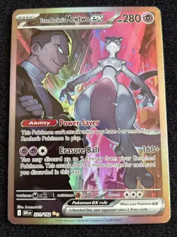 Pokemon Team Rocket's Mewtwo EX Sv10 Destined Rivals Holo 231/182 280HP Non TCG - Image 1