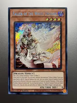 Yugioh - Fallen of The White Dragon Secret Rare BPRO-EN024, Near Mint, 1st Ed - Image 1