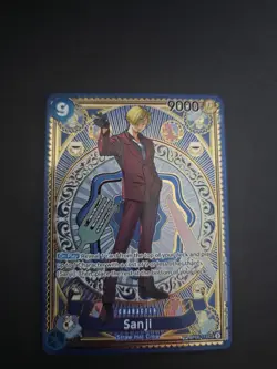 One Piece Card Sanji SEC OP06-119 [SP Par OP11] Parallel a Fist of Divine Speed - Image 1