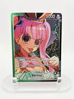 One Piece Perona OP06-021 Alt Art Leader Wings of the Captain English NM - Image 1