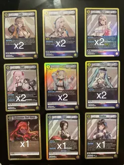 Union Arena Nikke: Goddess Of Victory - Yellow Play set Deck builder SR, R, U, C - Image 3