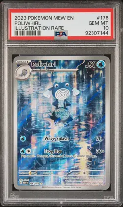 PSA 10 Poliwhirl 176/165 S&V 151 Pokemon Card Graded Illustration Rare ENGLISH - Image 1
