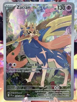Pokemon TCG Zacian Full Art Ultra Rare Holo Card 100/94 Phantasmal Flames - Image 2