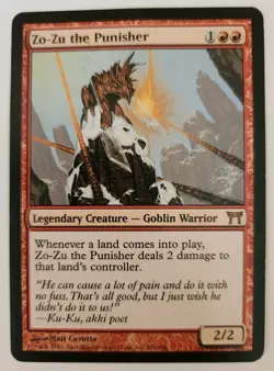 MTG Zo-Zu the Punisher Card (2004) Champions of Kamigawa LP - Image 1