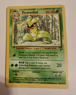 Victreebel 32/130 LP Non-Holo Rare Base Set 2 Pokemon Card Vintage 1999 WOTC - Image 1