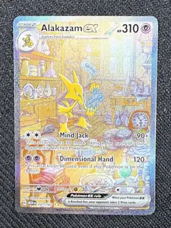 Pokemon Alakazam EX 201/165 Scarlet & Violet 151 Illustration MINT A CARD - Image 1