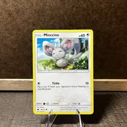 Minccino 85/111 - SM Crimson Invasion - Pokemon 2017 Common TCG Card - Image 1